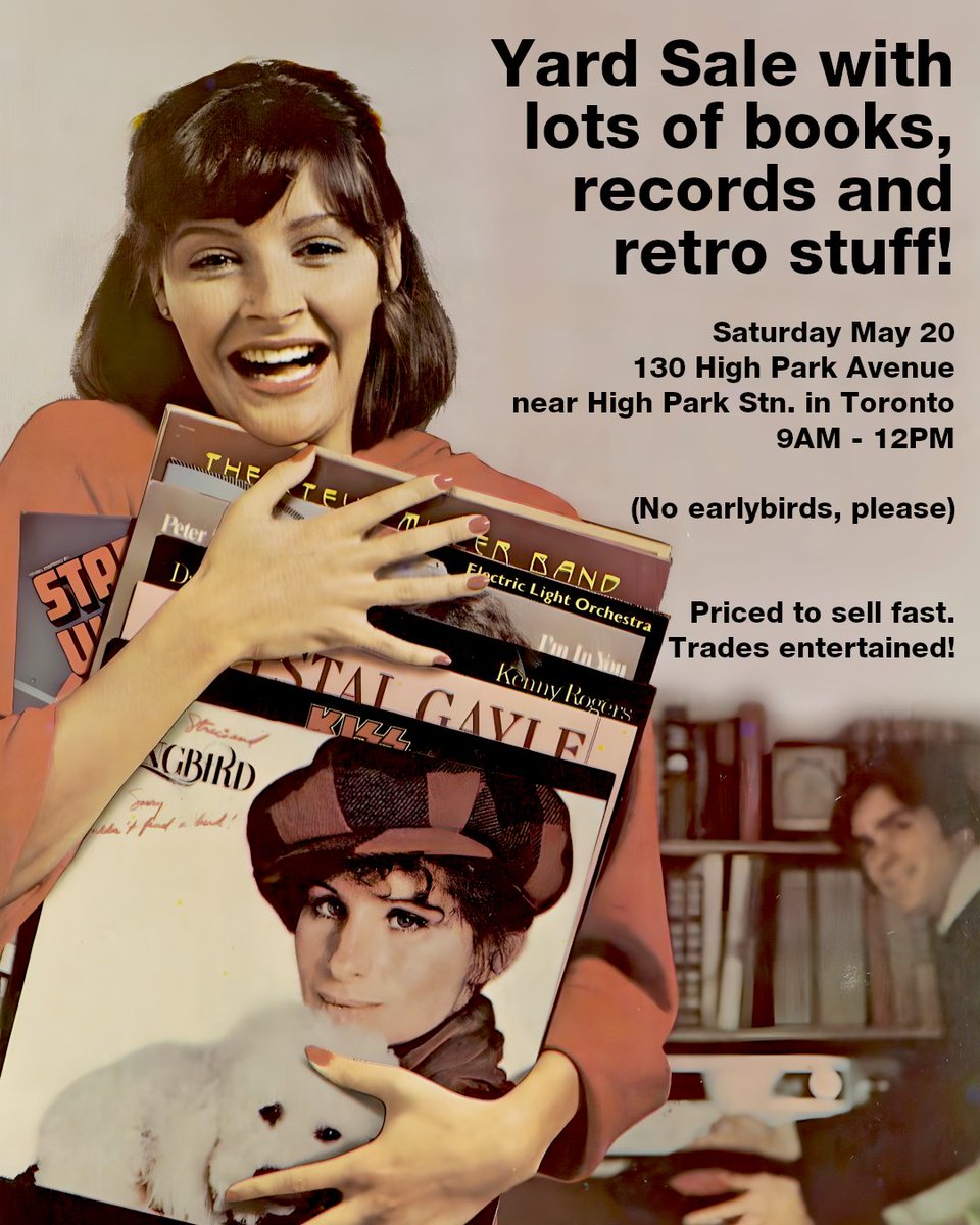 Yard sale next weekend! Lots of neat retro things ... comics, vinyl, books, movies, and more! Priced to move out fast! Come by to Crazy Zoltan's and Zany Lizzie's Retro Emporium. You never know what you will find. :-)

#vinyl #vinylcollection #vinylcommunity #vinylcommunitypost