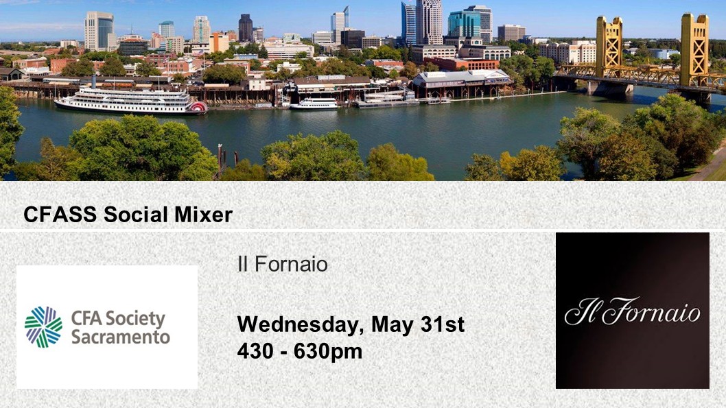 CFASocietySac's tweet photo. Join us for appetizers and refreshments at
@ilfornaionline. Come and mingle with fellow CFASS members!
https://t.co/3BvjTPNniF
Cost:
CFASS Members: Free
Guests: $20
#Sacramento #CFA #CFASocietySacramento #happyhour #networking #cfass https://t.co/3jvBkHP9JJ