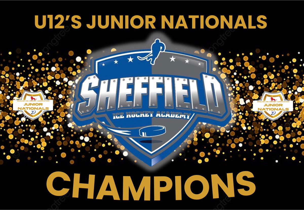 EngIceHockey's tweet photo. Congratulations to @SheffAcademy coming out as Champions of the U12’s Junior Nationals 2023. 

Big thank you to everyone for attending along with all the volunteers that helped this weekend. https://t.co/Lt9lixhjjB