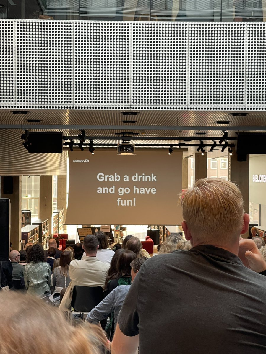 Day 1 for myself and V, the only Irish in the house 😎
Aarhus is an amazing city; so vibrant and chill. @nextlibrarycrew have gone over and beyond in creating a lovely atmosphere and the pescatarian dishes were a delight. Looking forward to the next couple of days. #NextLibrary
