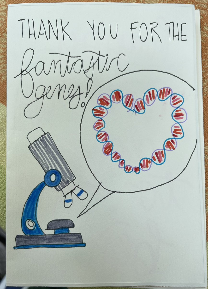 Best handmade Mother’s Day card yet. My kids get me. 🧬 ❤️ 

Love to all the moms and mom figures out there today and every day.