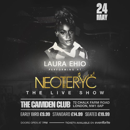 neoteryc's tweet photo. ANNOUNCEMENT❕❕❕

✨😊We’re excited to announce that @EhioLaura Will be Performing Live at the @neoteryc Show on the on the 24th.✨😊
__________________________________
Make sure you don’t miss this !! 
TICKET LINK - https://t.co/ASakUVVyNt https://t.co/AL78unVz96