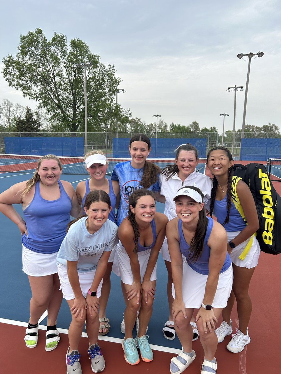 Our season came to an end yesterday after a tough loss to a great Marion team. Proud of the improvements, commitment, and effort all year. The future is bright for the tennis program. Special thanks to our only Varsity senior Lilah Takes. Great leader to her teammates all year!