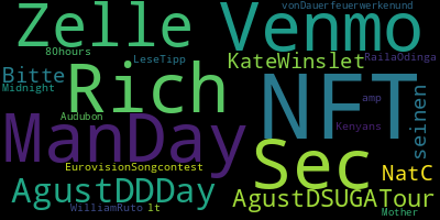 infokalyptisch's tweet photo. Trending in my timeline now: #NFT (2) #Rich (1) #ManDay (1) #Sec (1) #Venmo (1) #Zelle (1) #AgustDDDay (1) #AgustDSUGATour (1) https://t.co/Qbz7v1esqX