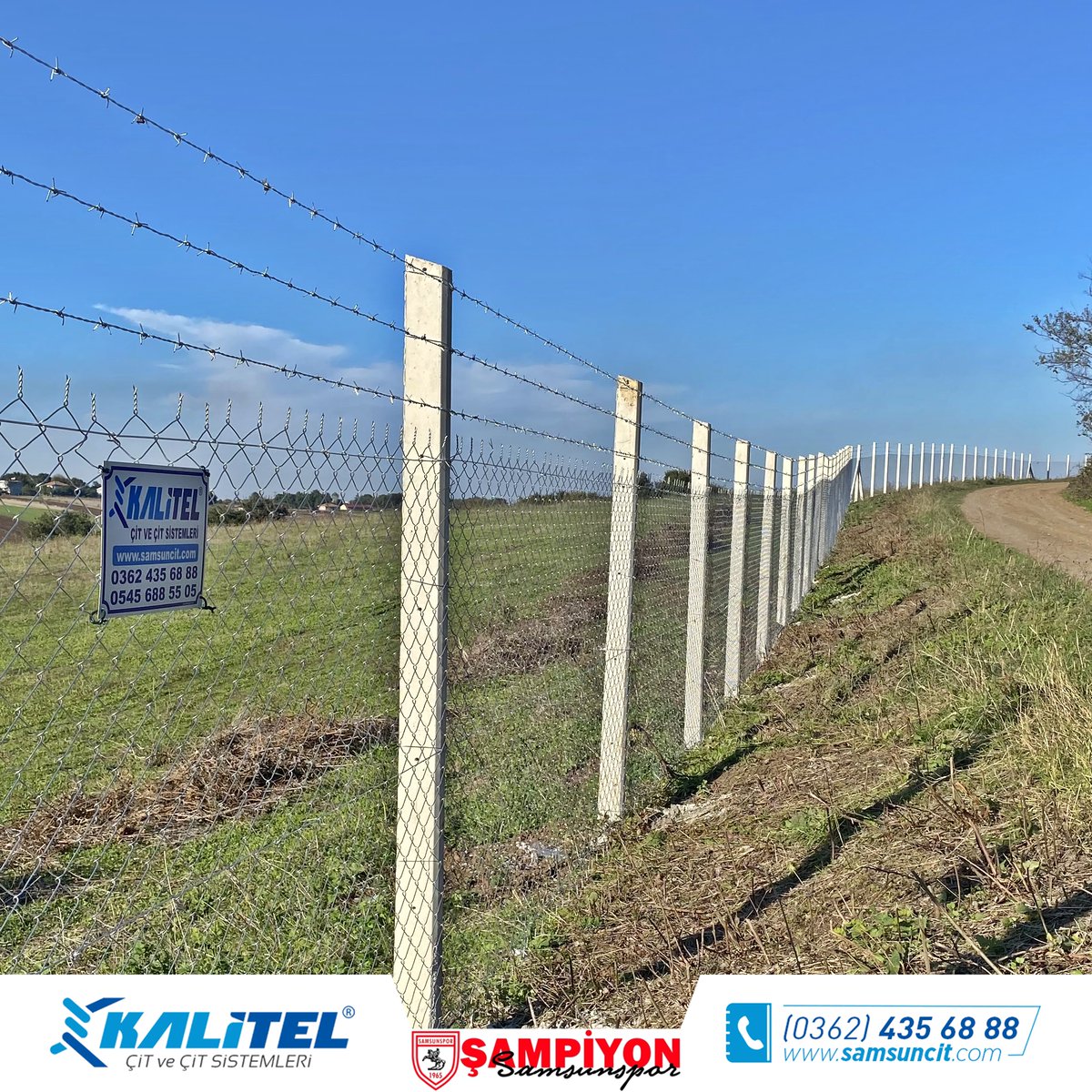 kalitelcit's tweet photo. ✅Yapılan Uygulama: 240cm Düz Beton Direkli Helezon Tel Örgü ve Kapı Uygulamamız...
📍Uygulama Yeri: Osmanbeyli - Bafra/Samsun

✔️Keşif ve Bilgi İçin;
☎️0362 435 68 88
📱0545 688 55 05
🌍https://t.co/uDcbNP8pj9

#telörgü #çit #bahçeçiti #fence #samsun #bafra #atakum #ilkadım https://t.co/CPWSkBWx68