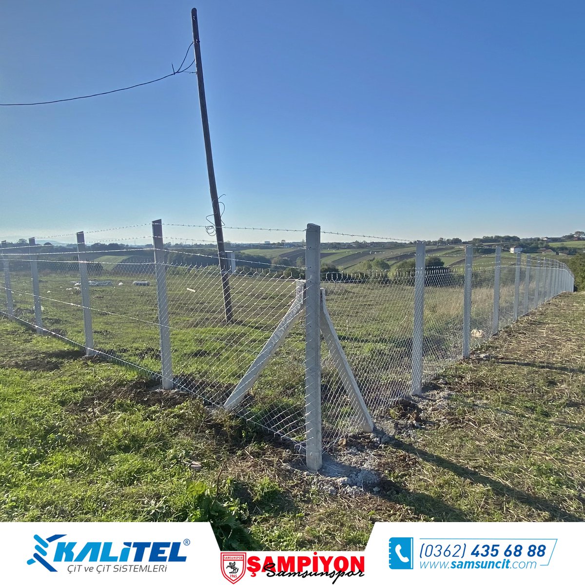 kalitelcit's tweet photo. ✅Yapılan Uygulama: 240cm Düz Beton Direkli Helezon Tel Örgü ve Kapı Uygulamamız...
📍Uygulama Yeri: Osmanbeyli - Bafra/Samsun

✔️Keşif ve Bilgi İçin;
☎️0362 435 68 88
📱0545 688 55 05
🌍https://t.co/uDcbNP8pj9

#telörgü #çit #bahçeçiti #fence #samsun #bafra #atakum #ilkadım https://t.co/CPWSkBWx68