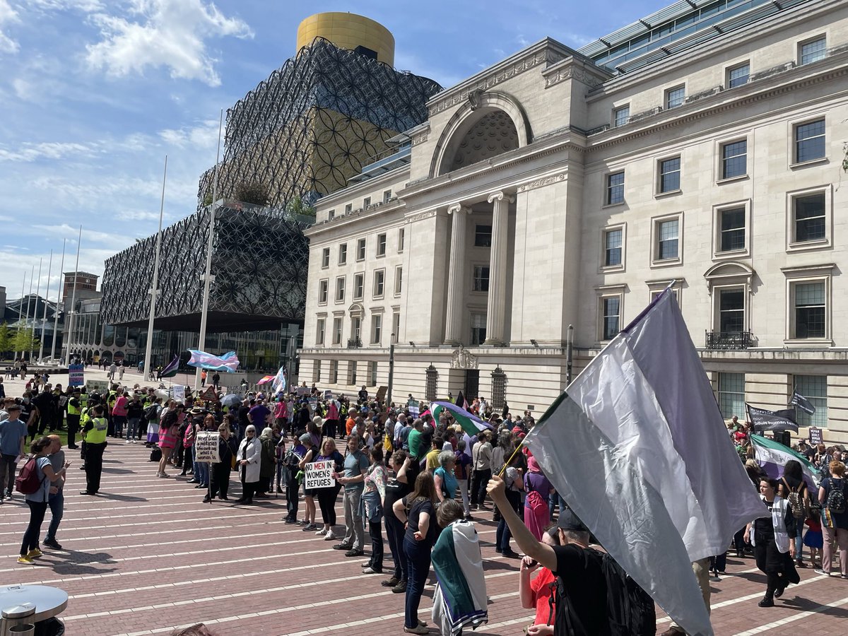 Look at this lovely lot - we are winning - the TRAs know it and they are mad 
#LetWomenSpeakBirmingham