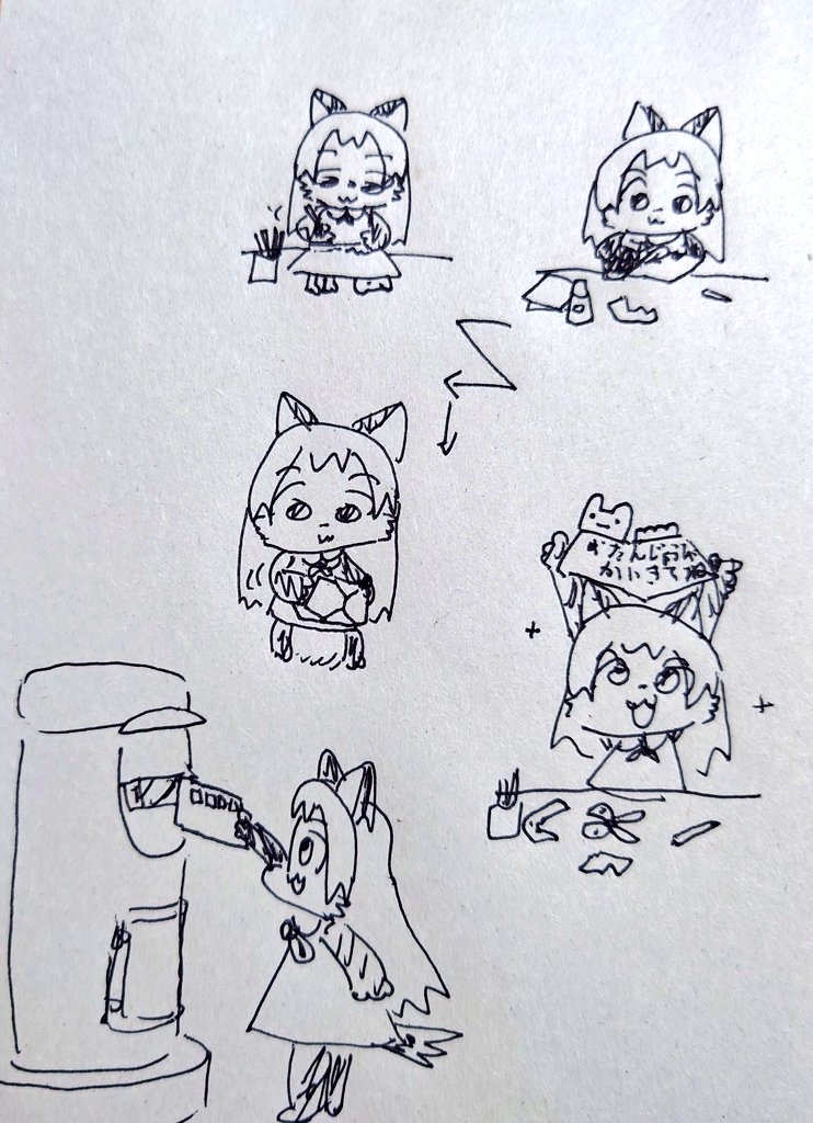 今日は誕生日だし皆に招待状送ろう!