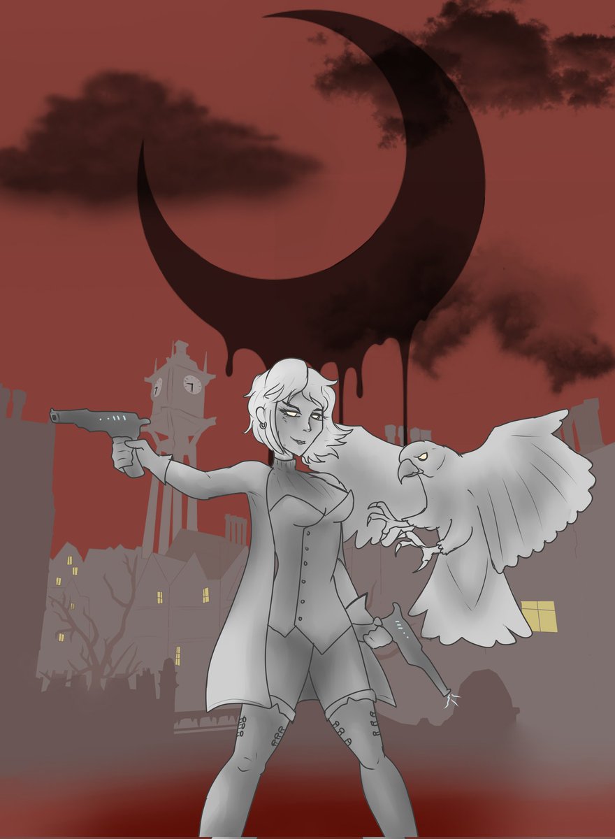 Florence Griffith "Pegaso" y su mascota "Pepper". Personajes para el juego Blades In The Dark, le agarré mucho cariño a esta pendejita. 🌙
#art #games