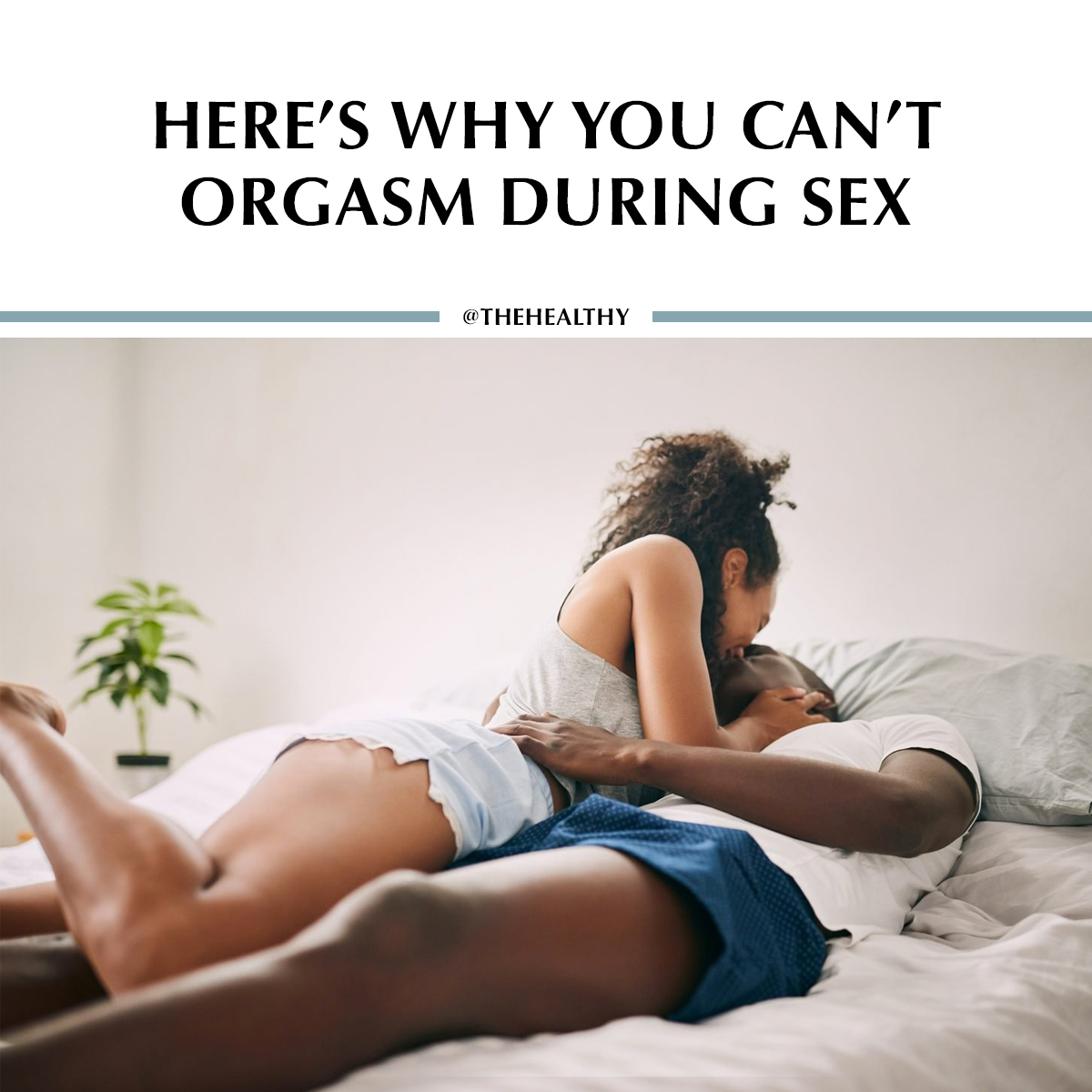 Are you able to orgasm on your own, but not during intercourse? You're not alone. Click the link to learn what Cheryl Fraser, a sex and relationships therapist, says to do. trib.al/dJZMnU6