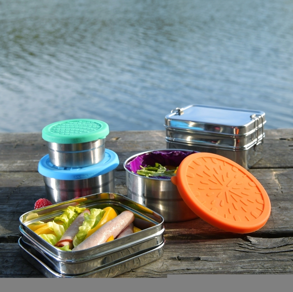 EcoLunchbox Stainless Steel + Silicone Lid 'Splash Box' Lunchbox