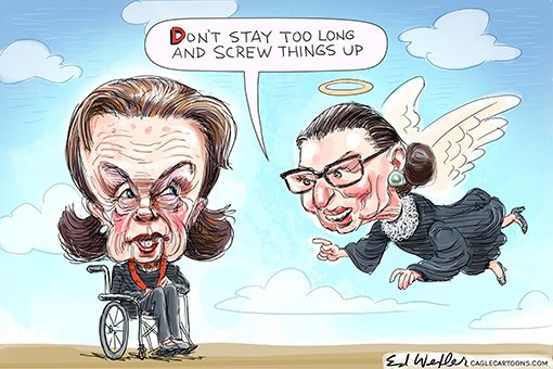 EdWexler's tweet photo. #diannefeinstein #congress #mentallyunfittoserve #ruthbaderginsburg #rbg #staytoolong #supremecourt https://t.co/W5Vc4mUdZm