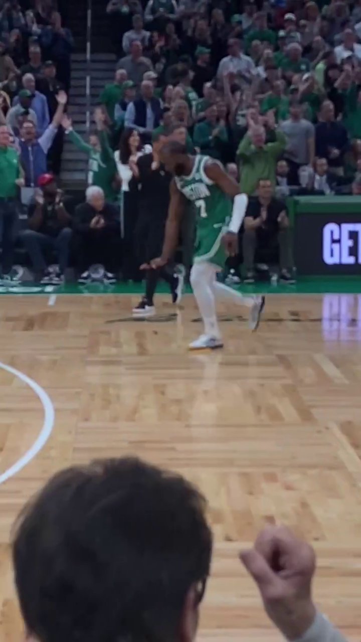 Pat Bev hit Jaylen Brown with the 'too small' celly 😂