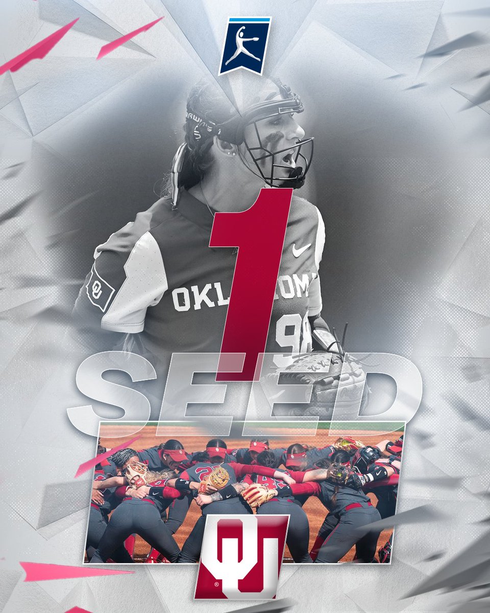 No. 1️⃣ National Seed 🥎
🅾️ <a href="/OU_Softball/">Oklahoma Softball</a>
 
#RoadToWCWS
