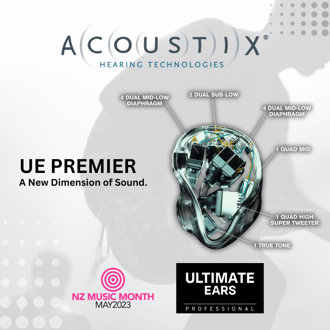 acoustixhearing's tweet photo. Acoustix Hearing Technology supports NZ Music Month May 2023.
When it comes to getting custom in-ear monitors @jhaudio and @ultimateearspro are your trusted partners for live sound. 
@nzmusicmonth  @MusicCommission 
@UEPremier @UltimateEarsPro  #thomas_acoustix https://t.co/XnE5gnOhGr