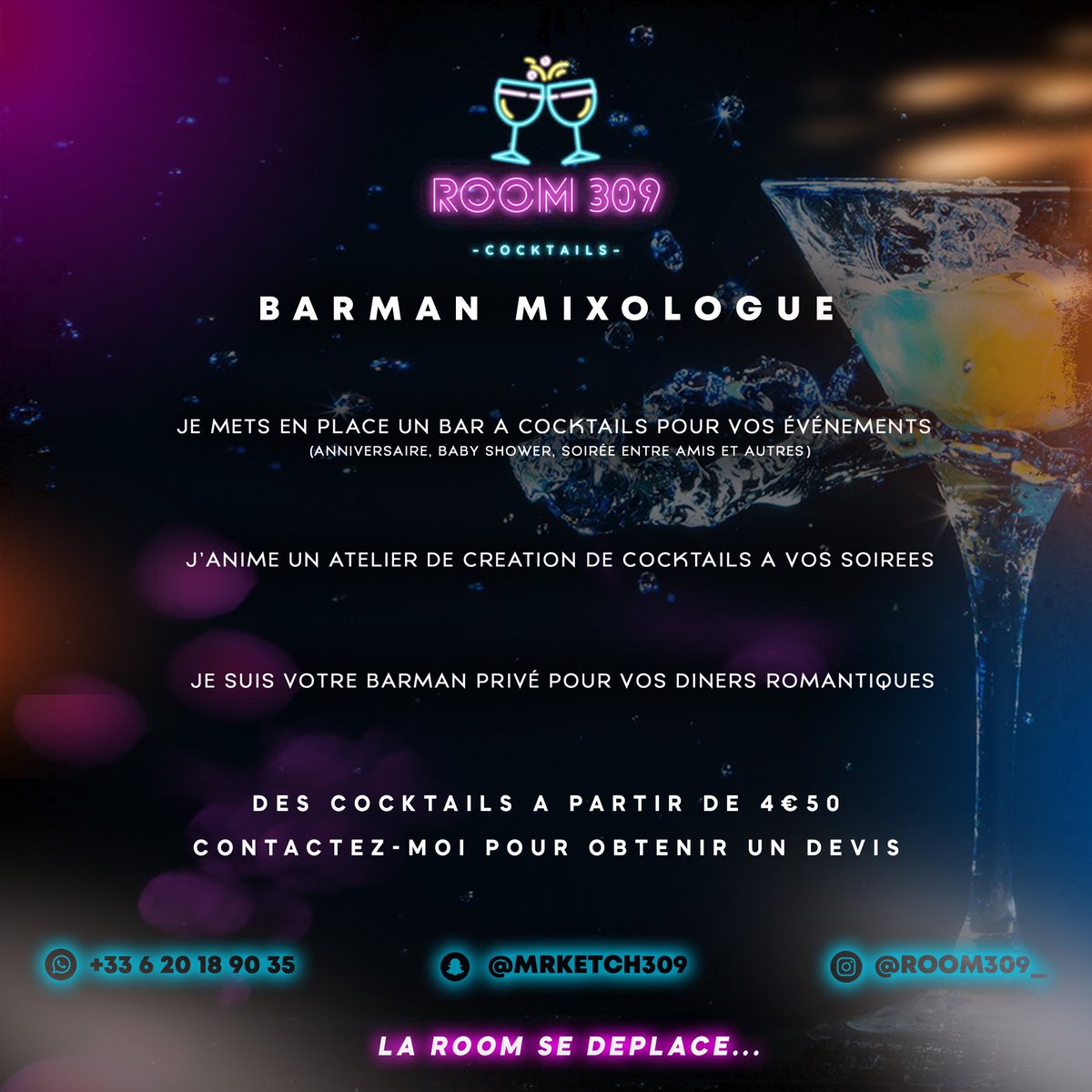 thierry_ketch's tweet photo. Contactez la Room 309🍹🍇 pour vos événements .

En plus le barman est super sympa 🚶🏾‍♂️ https://t.co/8rYzq4cN0C