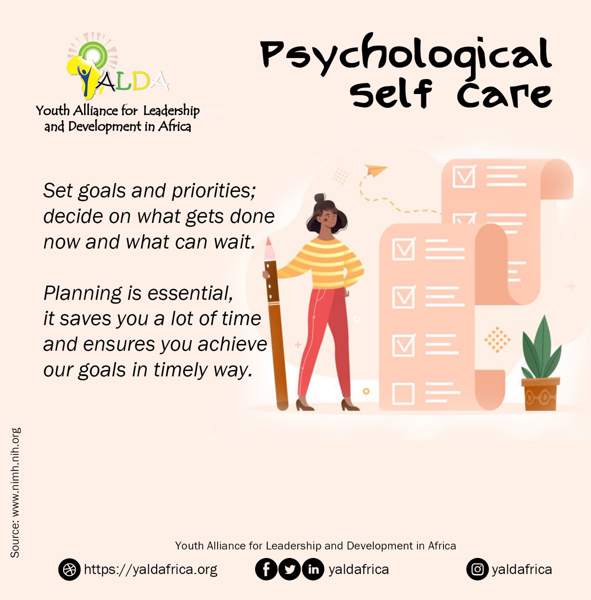 yaldafrica's tweet photo. Anxiety &amp; stress are inevitable when you go through a week without planning. To evade unnecessary stress and unwanted tensions  plan your week!

How do you plan for a successful week?

#WellnessSunday #Recharge #RechargeSunday #ShareYourThoughts #SundayCalm #yalda4health https://t.co/ibgw5ngHji