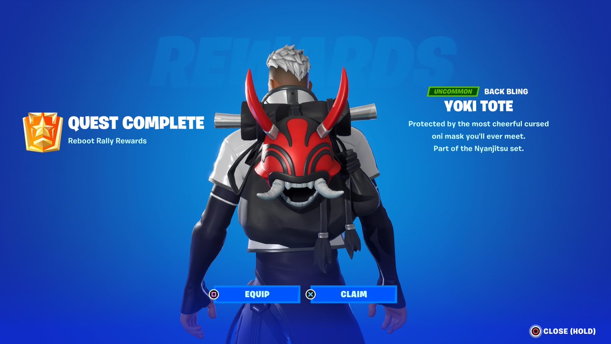 KidShineTV's tweet photo. Yoki Tote🔥
this is the free back bling from the Chapter 4 Season 2 Reboot Rally quests😉 looks good it's kinda big tho right?

#Fortnite https://t.co/tTFFF6QWh0