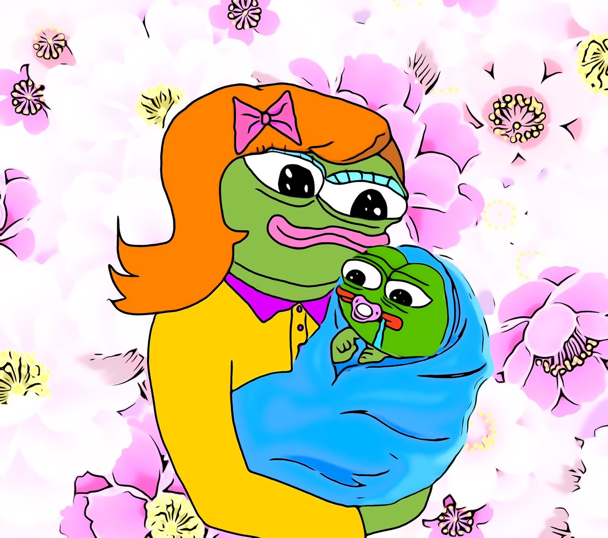 BabyPepeETH's tweet image. Happy Mother’s Day 🤱🐸
#BabyPepe
