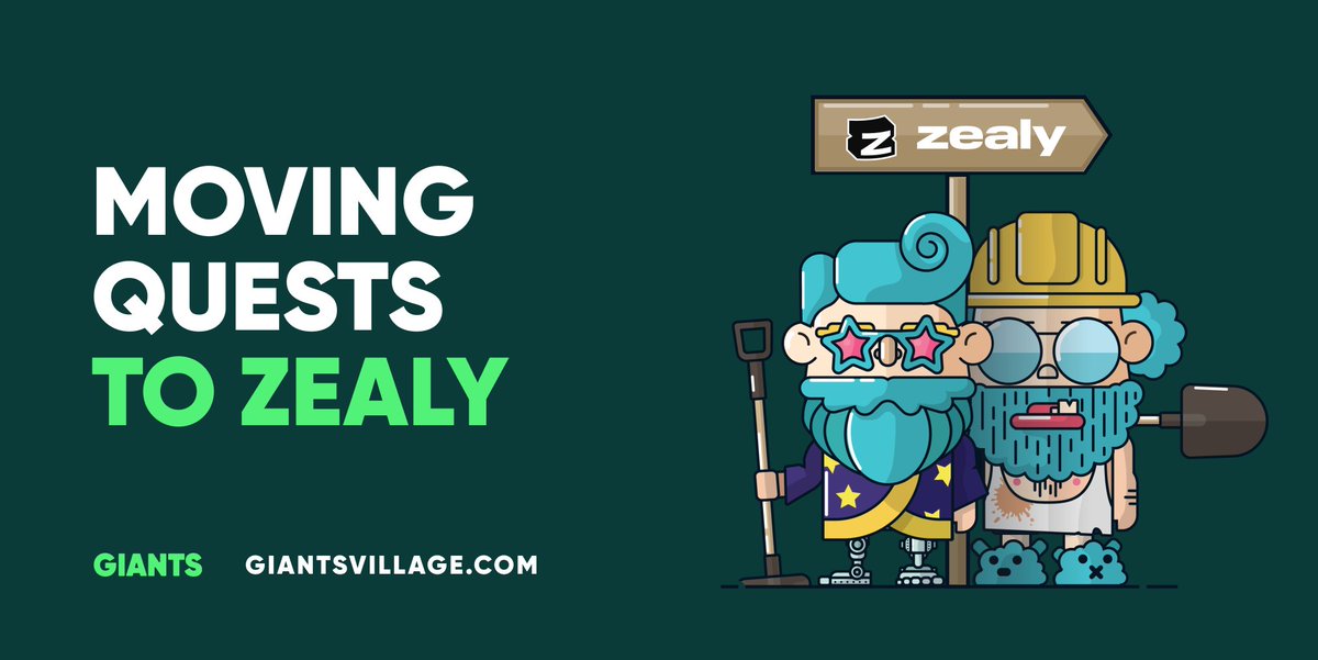 GiantsVillage's tweet photo. 👋 Hey, Giants, are you ready for a new adventure? 🌐

🕹️ We are moving our Quests to @zealy_io  tomorrow, and we're excited to explore this new platform with you! 🎉 

As many of you noticed, we rewarded the top 53 players from our previous Quests with a share of 300K $GIANTS. 
🏆 Thanks for all your hard work, and let's have some fun on Zealy! 😎 Here's the link to join: https://t.co/EBIhjp9cHh