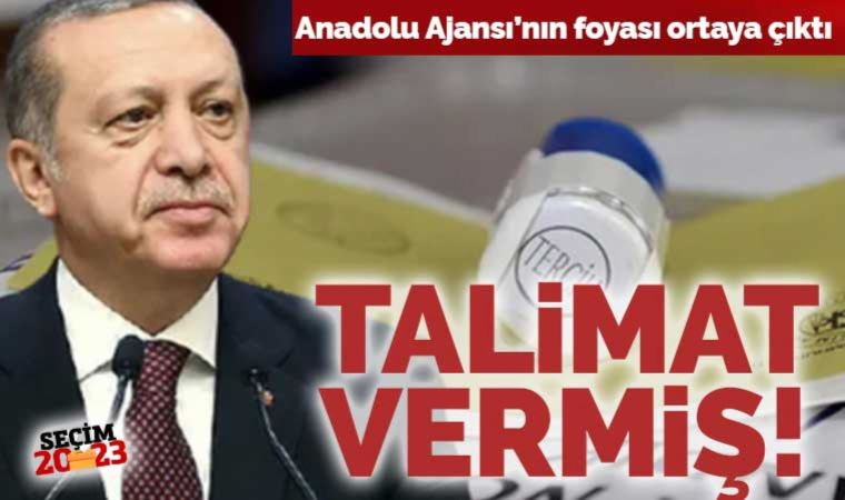 cumhuriyetgzt1's tweet photo. Anadolu Ajansı'nın foyası ortaya çıktı! Erdoğan talimat vermiş

'Ben açıklama yapana kadar Anadolu Ajansı açıklamalarında yüzde 10 fark korunsun'

https://t.co/QEGEPdVrII https://t.co/vaWJpURn8I