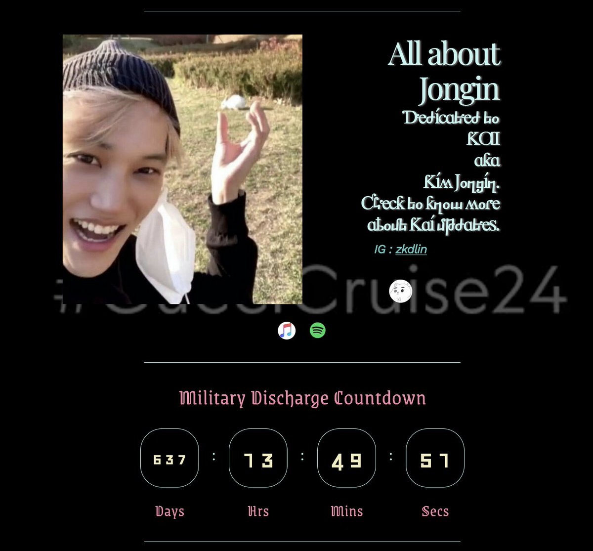 Jonginyf's tweet photo. 🐻KAI website ~ALL ABOUT JONGIN🐻

Home: https://t.co/kg9LyrIWkq
Schedule: https://t.co/cWxft2bEha 
R𝒪VER: https://t.co/Y0Ak6W1dws
Rover Challenge: https://t.co/XDurR8hQMT

#Kai_Rover #Rover 
#KAISchedule #Jonginnie #카이 #KAI 
#Jongin #종인 #김종인 #엑소카이 #카이버블 https://t.co/9V9XzKHYdW