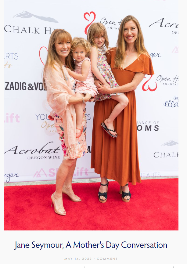 Happy Mother's Day! 🥰We celebrate all mothers for their inspiration & love & invite you to catch up on our latest Volunteer Blogs about #mothers & #volunteering with Katie Flynn & #JaneSeymour! openheartsfoundation.org/volunteerblog

#mothersday #momswhovolunteer 
#openheartsphilosophy