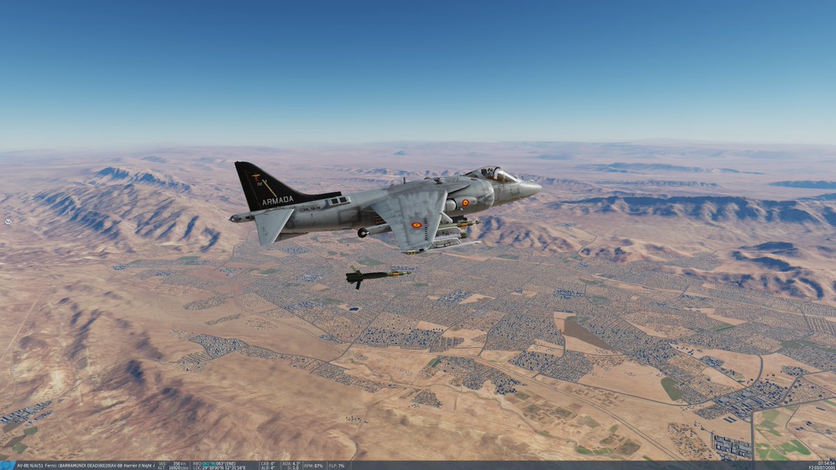 JuancarBlade's tweet photo. Algunas capturas disfrutando de los vuelos junato a Ferro en su Harrier.
#DCSWorld #DCS #51Escuadrón #ACSA https://t.co/pXTaIa1V2a