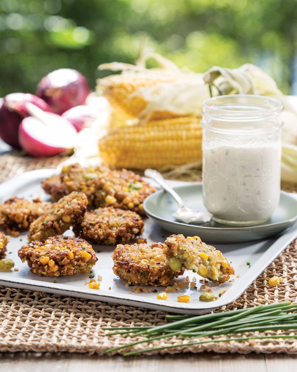 These Corn Succotash Fritters make the perfect side to a Sunday grillout. 
bit.ly/3Bq8VTm
#southerncastiron #castironcooking #castironbaking #castironrecipe #fritters #corn #summerrecipes