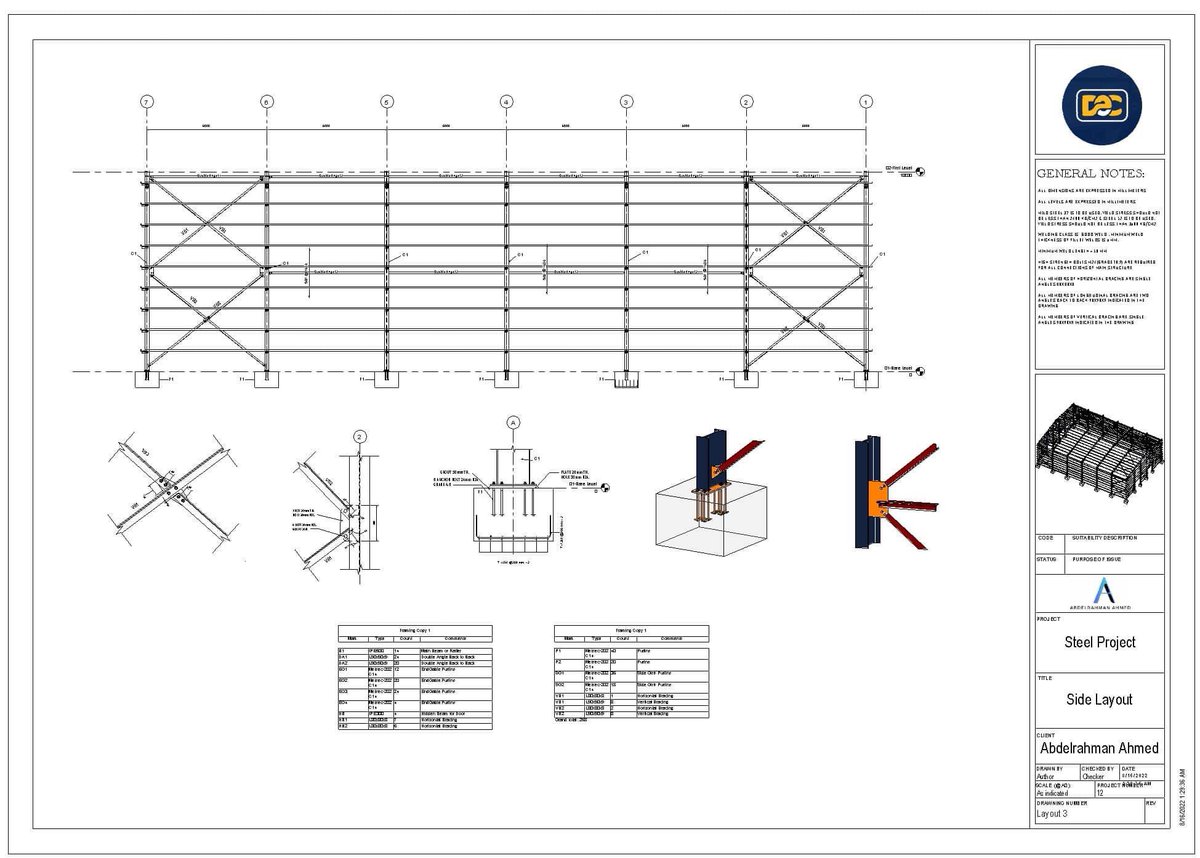 كورس #ريفيت انشائي #مجانا لمشروع مستودع من المنشآت المعدنية 🔥
من اول تعريف العناصر بقطاعتها وتنزيل المكتبه الخاصه بها ،مروراً بنمذجة العناصر والوصلات حتى التفاصيل والطباعة 
#كومنت وببعتلك رابط الدوره ومكتبة كبيره وايضا ملفات المشروع 
#DEC_company 
#Revit