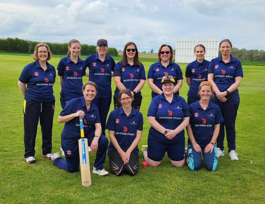 First hardball match today of the new North Cotswolds women's team. Great collaboration between Moreton and Chipping Campden cricket clubs to get this team together and a fantastic team spirit.