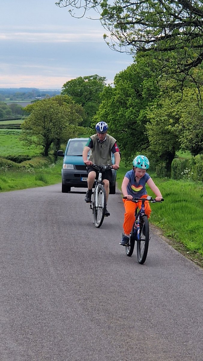 Bounds biked, parishes reminded of their borders. TopGear-esque Green Van of Doom deployed just in case #beatingthebounds
