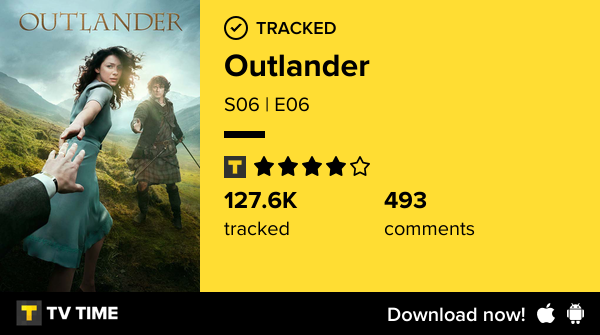 laninanegra's tweet photo. I've just watched episode S06 | E06 of Outlander! #outlander  https://t.co/KSrEPRCWA0 #tvtime https://t.co/SCST5EwbB8