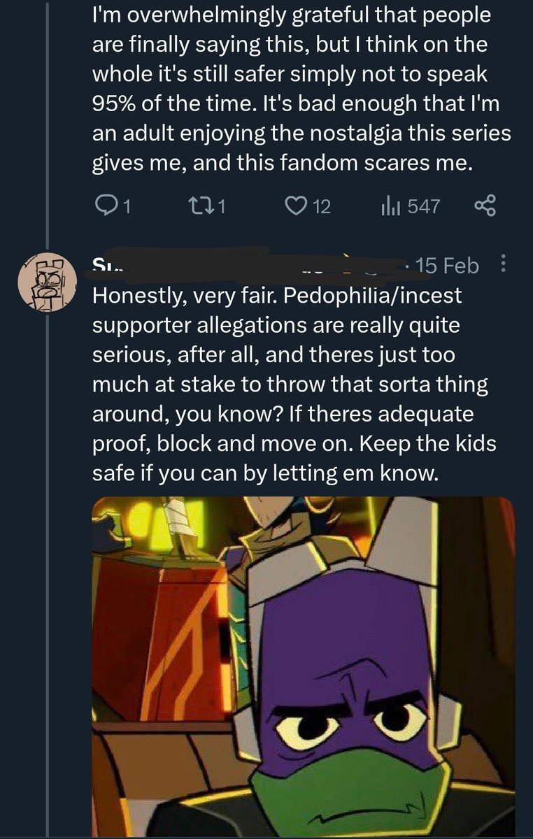 Ever kids: only witch-hunt people who ARE Tcesters! That way you're only breaking the law of harassment and sometimes doxxing if they DESERVE it! Also, again, Tcest = Pedos Even if they become adults in some versions. Still pedos.