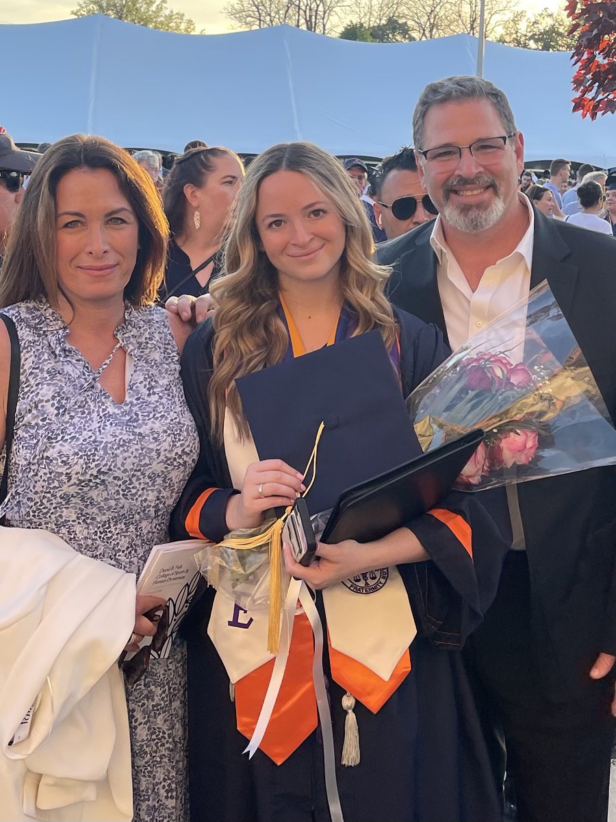 Joshluchs's tweet image. Syracuse graduation weekend. Falk College of Sport &amp;amp; Human Dynamics. Our Sophie finishes w honors &amp;amp; is off to NYU Grad School. We are so incredibly proud of her. Also cool meeting agent business legend David Falk, fellow star of ESPN Film “The Dotted Line”