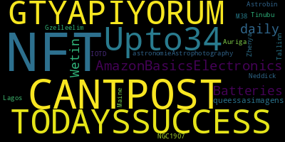 infokalyptisch's tweet photo. Trending in my timeline now: #NFT (2) #CANTPOST (1) #TODAYSSUCCESS (1) #GTYAPIYORUM (1) #Upto34 (1) #AmazonBasicsElectronics (1) #Batteries (1) #daily (1) https://t.co/VnImgOVcOf