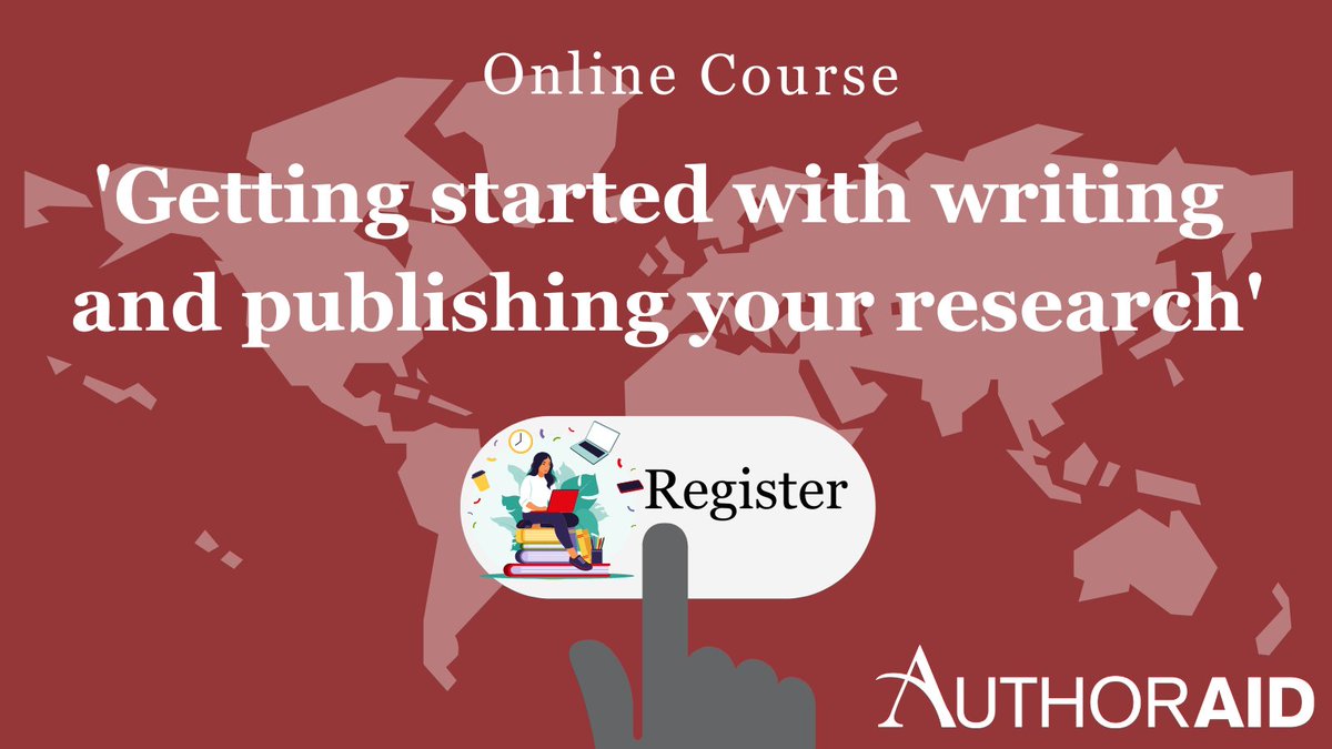 Enroll now for 'Getting started with writing and publishing your research' online course! 📚 Starting on May 16th, this invaluable course will equip you with the skills you need to excel. 💡 Learn more and register here: authoraid.info/en/news/detail…