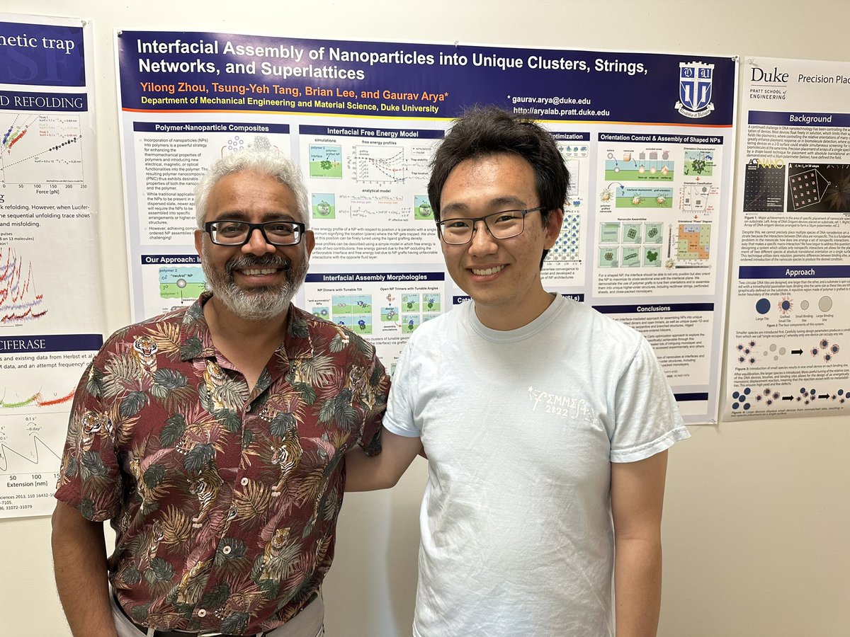 arya_lab_duke's tweet photo. With Andy Qiao, a talented @DukeU undergraduate researcher in my lab who graduated this year and is headed to @NyuMed for medical school. It was a pleasure having him in the lab. Congrats Andy!! https://t.co/vokfGCtsOP