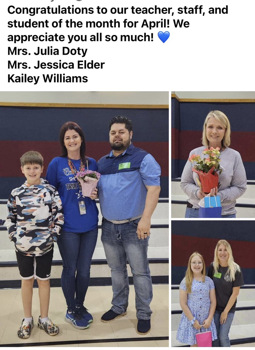 CaddoGrove's tweet photo. CGE celebrates individuals whose influence enhances the school and make our journey together even better. #CGEAwesome https://t.co/qgdZxkZEef