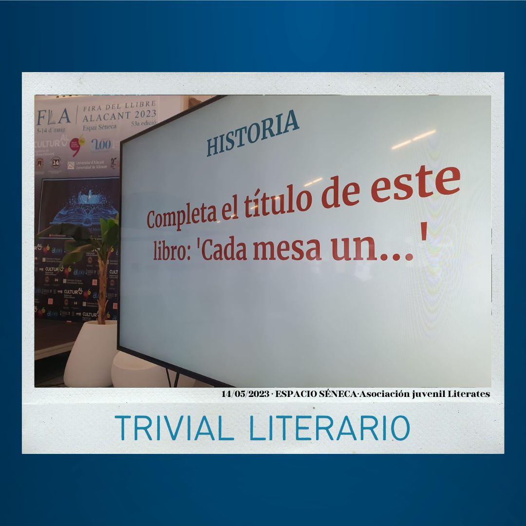 flalicante's tweet photo. ¡Despedimos la FLA con el Trivial Literario!💫

Una manera divertida de hablar sobre literatura y llegar tanto a la juventud como a un público con cierto bagaje cultural. El grupo ganador se ha llevado un pack de libros de relatos y cómics hechos por jóvenes alicantinos.🥳
#FLA23 https://t.co/vWT2QeIdR2