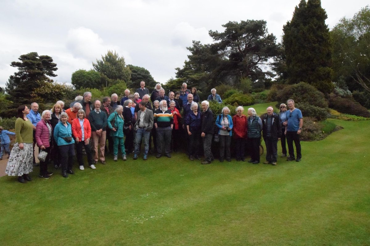 The @ScottishRockGC celebrated being 90 years young  @TheBotanics today. @jmitchell_RBGE led two brilliant behind the scenes tours. It was great to be joined by @DKnott8, @JFDIecologist, @iplantsman and Raoul Curtis-Machin. #scottishhorticulture #alpineplants #plantconservation