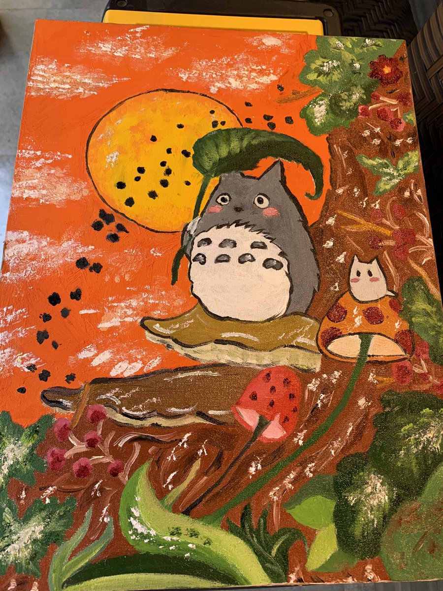 harvey_rkive's tweet image. Terminei o trabalho de artes do meu irmão🐸