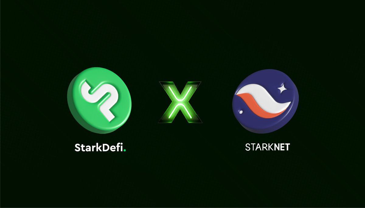 🚨 It is our pleasure to announce that StarkDeFi will be receiving the early adopter grant ( $STRK ) from <a href="/Starknet/">Starknet (Privacy x BTCFi arc) 🥷</a> 🤝

More info on the EAG here 👉 bit.ly/3MmdHb8