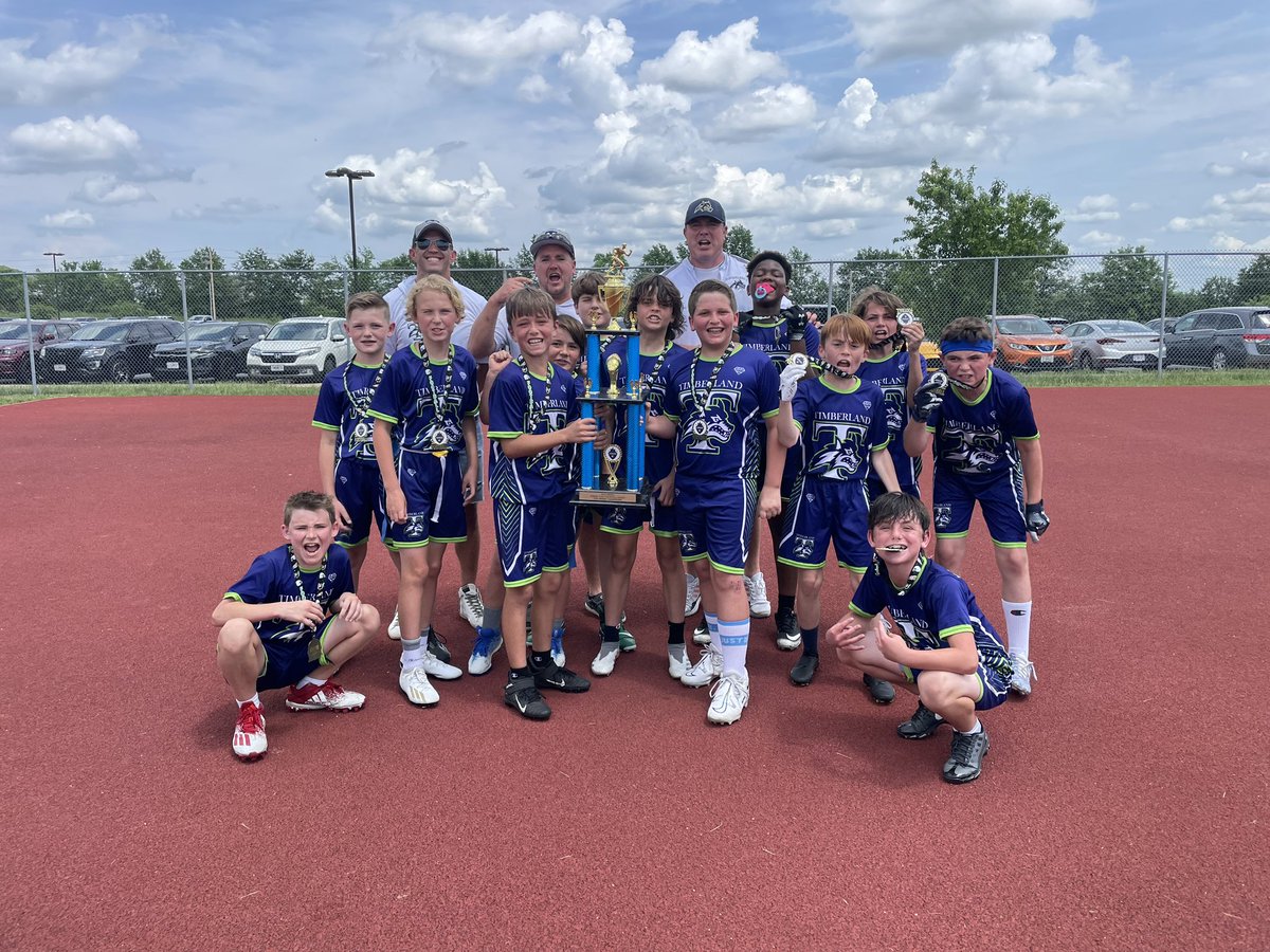 jrgacstcharles's tweet photo. What a great championship!! 5 Overtime’s!!!!    Congratulations to the @TJRWolves 5th grade team.   JRGAC Flag 5th grade champs! https://t.co/TgQG0c7rC3