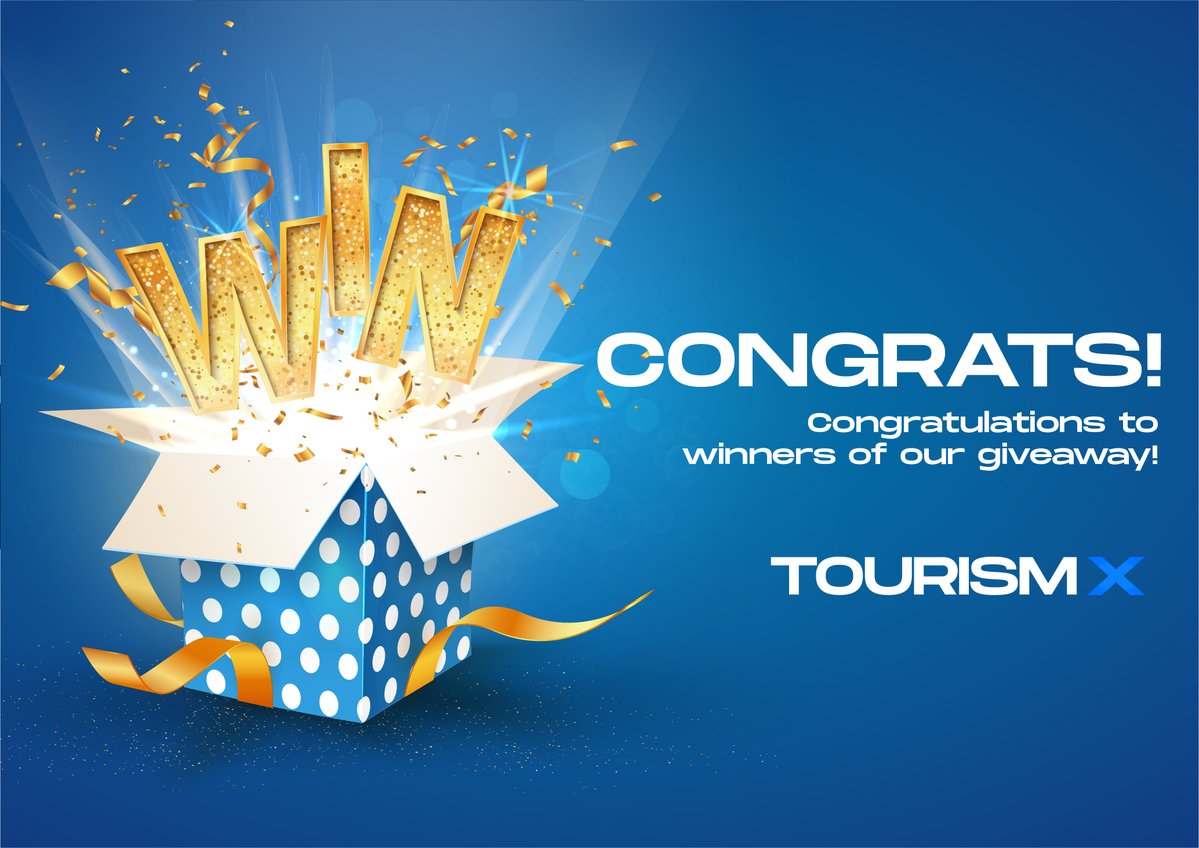 TourismXio's tweet photo. 🥳 Congrats! 🥳

@ErdenTeke 
@Muhammetpekk 

#TRMX #TourismX #travel #blockchain #Giveaway https://t.co/uoh5TQjaWL