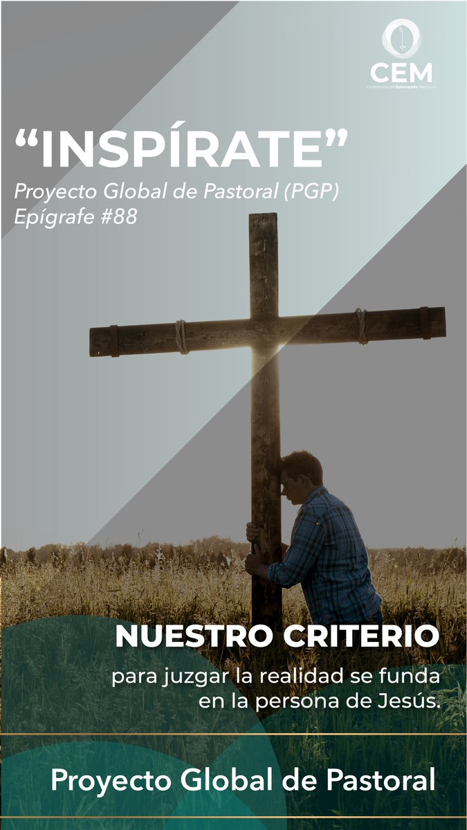 IglesiaMexico's tweet photo. El criterio que ilumina y fundamenta nuestro juicio es la persona y la vida de Jesucristo, el proyecto del Padre que Él nos ha revelado y que el Espíritu Santo nos ayuda a comprender.
Conoce más en https://t.co/vizV8P4q39 https://t.co/UhFxcyy7gC