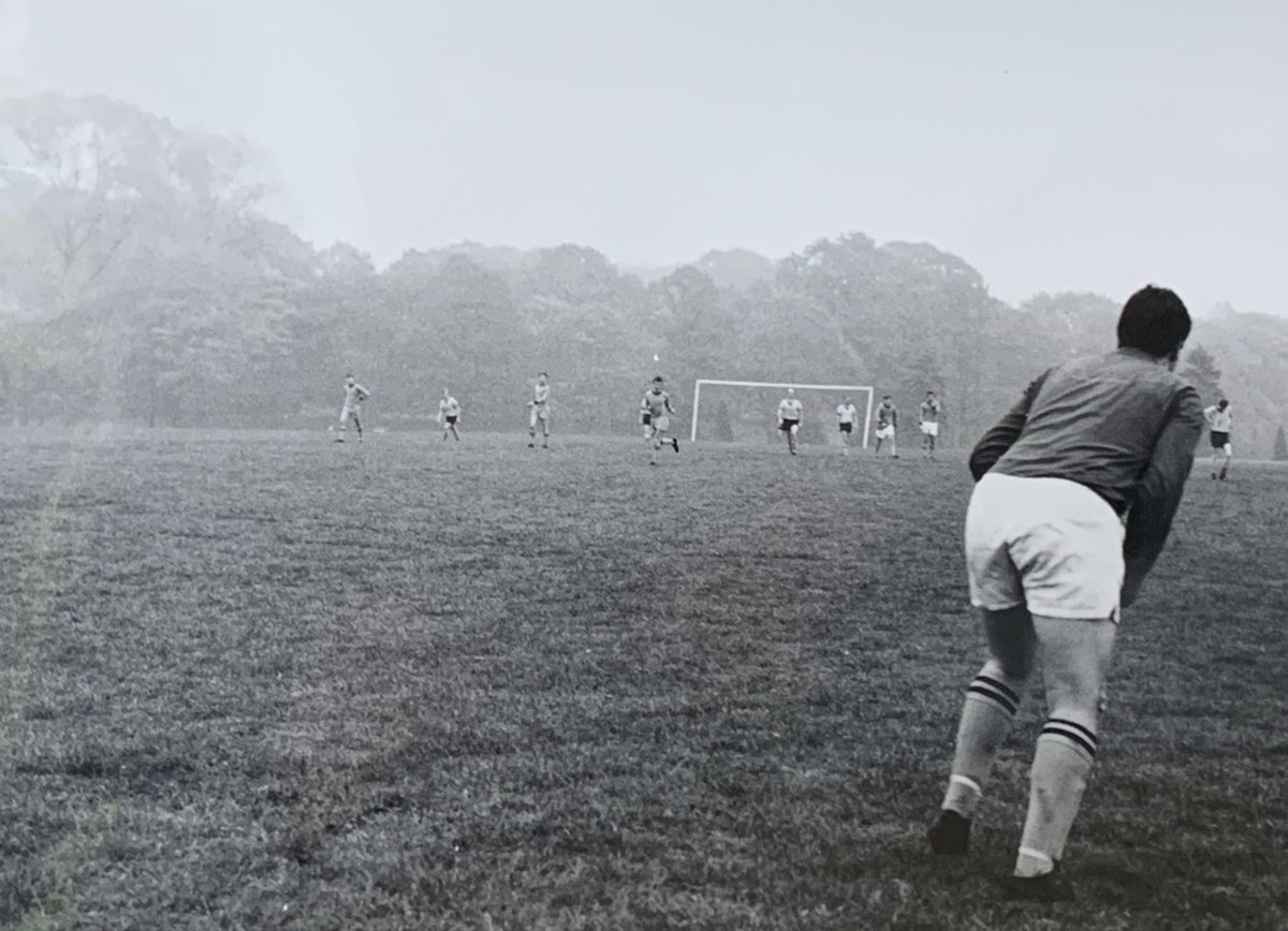 The loneliness of a goalkeeper. Circa around 1969/70, found in a box a photos marked “cadets” so can only assume it’s a @LeicsCadets football match. That is all I know. @CCRobNixon @leicspolice @LeicsPolFooty @LeicsFedChair