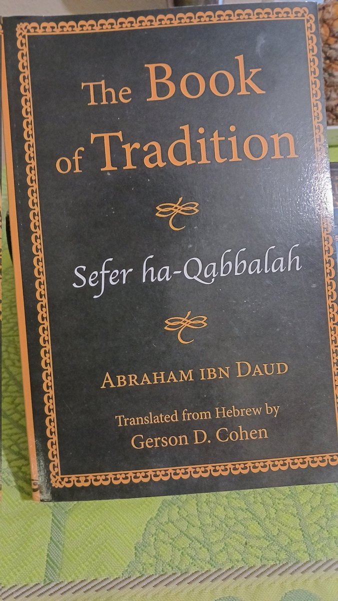 The book of the tradition,  Sefer HaQabbalah, is a polemic against the Karaites, written by one of my ancestors, Hakham Abraham ibn Daud, back in the medieval Sefarad. I was so amazed to find that such amazing ancestor still has impact today.
#JewishHeritageMonth