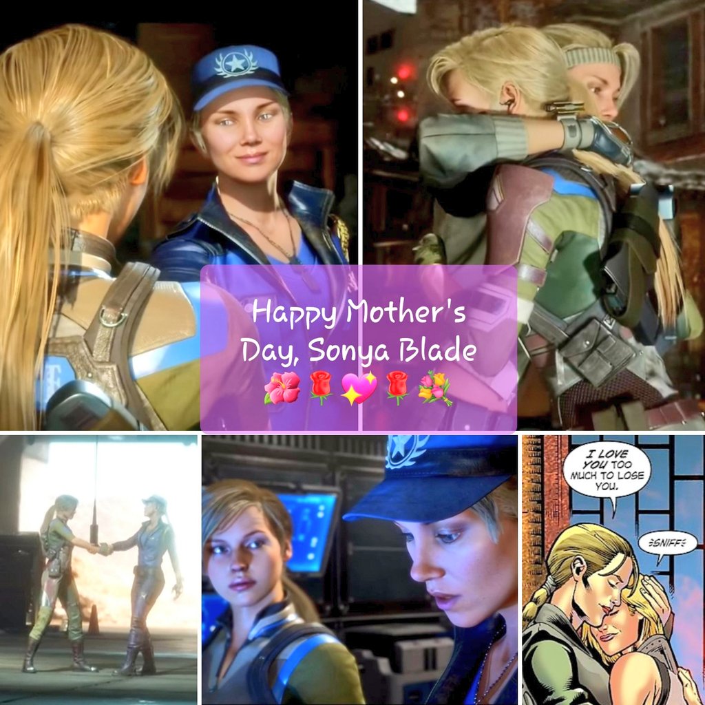 #HappyMothersDay to one of MK's most beautiful role models: General #SonyaBlade! I appreciate the love & growth her character has been given in over 30 Years of @MortalKombat 🐉 Iconic Warrior & one powerful badass Mamma! #MK30 #FelizDiaMamá ✨💋🫴🏻💖🔥✨ @noobde
