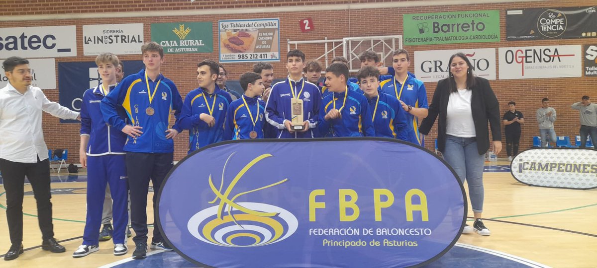FBPA_asturias's tweet photo. 💠 COMPETICIONES // FINAL A4 CADETE MASCULINO 2° // ENTREGA DE PREMIOS //

🥇 CAMPEÓN: @CD_ArtChivo

🥈 SUBCAMPEÓN: @alimerka @oviedocb "B"

🥉 3° PUESTO: @cb_laviana

🏅 4° PUESTO: @cbnorena1988

¡ENHORABUENA A TODOS! https://t.co/9Mdau7VDTl